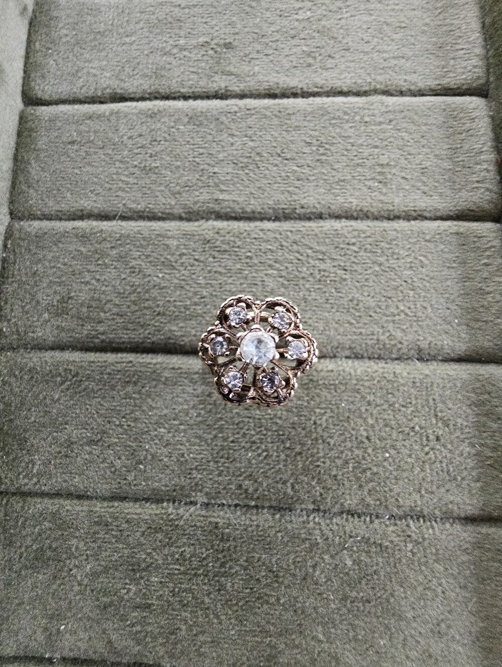 Vintage 18k Gold Plated Ring Size 6